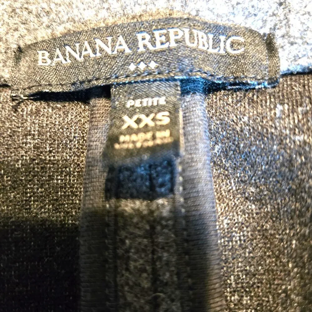 Banana Republic XXS Gray Women's Blazer Jacket Suit Coat Petite Size PXXS P0 P2 - Picture 3 of 6